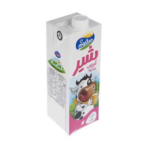 شیر کم چرب میلکوم میهن 1 لیتری