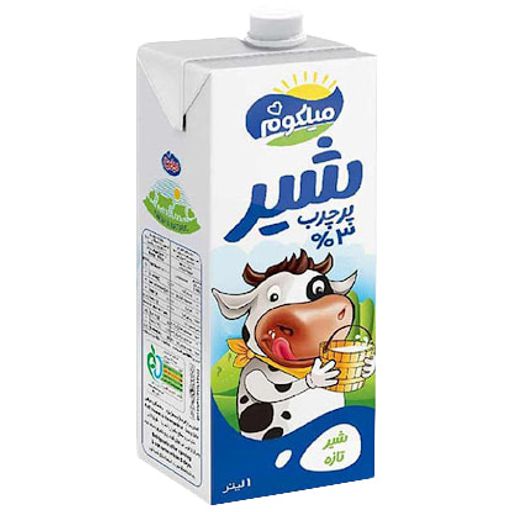 شیر پر چرب میلکوم میهن 1 لیتری