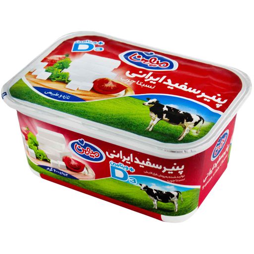پنیر سفید ایرانی نسبتا چرب غنی شده با ویتامین 3D میهن400 گرم
